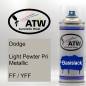Preview: Dodge, Light Pewter Pri Metallic, FF / YFF: 400ml Sprühdose, von ATW Autoteile West.